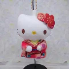 ハローキティ 日本人形 陶器製 着物 梅 置物 和楽器 和太鼓 小鼓