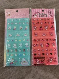 ハローキティ・マイメロディ シール 2シートセット