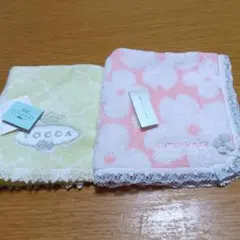 TOCCA イエロー & ANTEPRIMA ピンク タオルハンカチ2枚新品