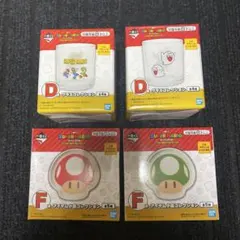 一番くじ　スーパーマリオ　グラス&小皿