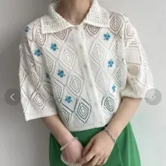 wcloset カーディガン 刺繍のサムネイル