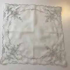 ⑭スワトウハンカチ 1枚 刺繍 汕頭刺繍 総刺繍 手刺繍 ヴィンテージ