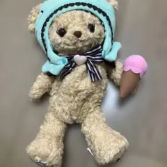 くまくみゃポシェット アイスくみゃ 頭巾とれますのサムネイル