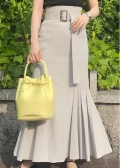 FRAY I.D ハイウエストベルテッドマーメイドスカート