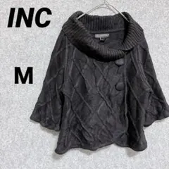 海外古着【INC 】ケーブルニットカーディガン Mサイズ 七分袖