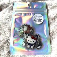キティ♡オーロラホログラム加工のクリアハローキティ シール40枚入り
