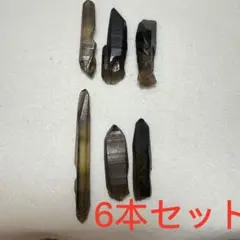黒水晶 モリオンポイント　6本セット　27.8g　原石　自然石　鉱物標本②