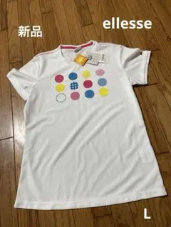 ellesse 半袖Tシャツ 　吸汗速乾　エレッセ　レディース　L