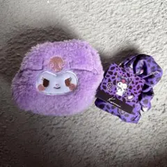 【Sanrio】　サンリオキャラクターズ　クロミ　ポーチ　シュシュ　2点セット