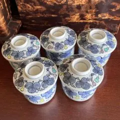 蓋付き碗 茶碗蒸し碗　陶器製　5点セット