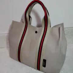 【美品】VIOLAd’ORO GINO ストライプベルト トートバッグ 2wayのサムネイル
