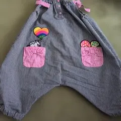 GRAND GROUND ストライプ サロペット オーバーオール