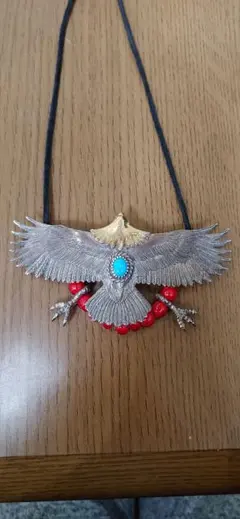 美品 REDMAN レッドマン 頭金イーグル ネックレス ゴールド 18金
