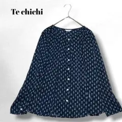 【テチチ】✨️花柄ブラウス/長袖/総柄/可愛い/エレガント/透け感/フリー/春夏のサムネイル