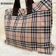 BURBERRY ブルーレーベル トートバッグ ノバチェック ハンドバッグ