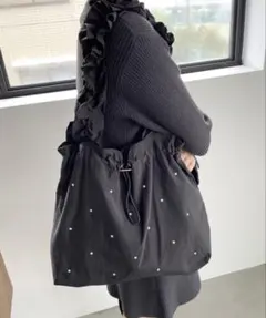 LOWRYSFARM スタッズフリルトート