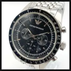 【稼働】ARMANI エンポリオ・アルマーニ★クロノグラフ メンズ 腕時計