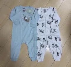 【新品タグ付】H&M ロンパース カバーオール ミッキー ディズニー 80cm
