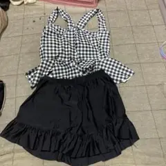 キッズ水着 タンクトップ・スカートセット
