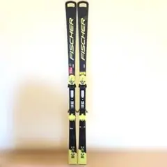 FISCHER RC4 C スキー板 黒/黄 バインディング付き