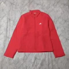 ​【00s・テック】アディダス 中綿 ナイロンジャケット 裏キルティング 赤 M