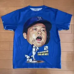 横浜DeNAベイスターズ　牧秀悟 総柄　Tシャツ 横浜DeNAベイスターズ 青炎Tシャツ 牧秀悟選手＆宮﨑俊郎選手