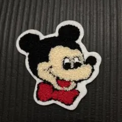 ミッキーマウス ふわふわ刺繍ワッペン