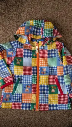 ミキハウス　ホットビスケッツ　ウィンドブレーカー　ジャケット　総柄　100cm