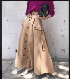 アメリ！トレンチロングスカート　AMERI VINTAGE