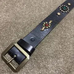 ワコマリア CHARRO RASTRAキスマークスタッズベルト 蛇革 - メルカリ