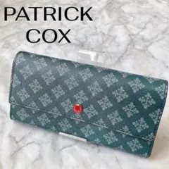 PATRICK COX パトリックコックス デニムプリント PVC 長財布　青