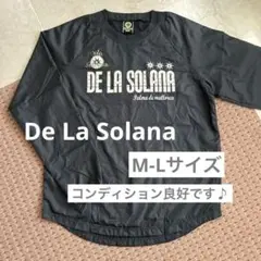 ★良品★DE LA SOLANA サッカー 長袖 ピステジャケット M L 黒色