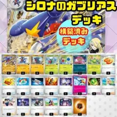 シロナのガブリアスexデッキ　シティーリーグ 入賞デッキ スリーブ入り