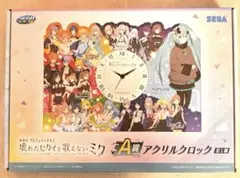 セガ ラッキーくじ　プロセカ　壊れたセカイと歌えないミク　A賞　アクリルクロック