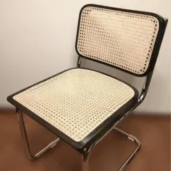 チェスカチェア風　ブラック　リプロダクト カンティレバー構造 チェア