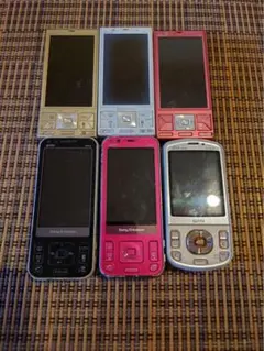 docomo ガラケー 2台セット ピンク ブラック スライド式 携帯電話 本体 docomo ガラケー 2台セット ピンク ブラック スライド式 携帯電話 本体