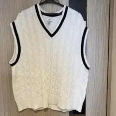 H&M リラックスフィット ケーブルニットプルオーバーベスト　175/108Aのサムネイル