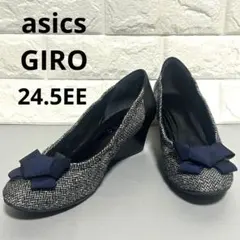 アシックス ウォーキング ジーロ コンフォート パンプス りぼん 24.5EE