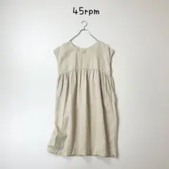 45DASH 45rpm リネン100 % 麻　ギャザー　チュニックのサムネイル