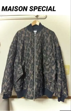 メゾンキツネ】極美品 ジップジャケット ネイビー キルティング X L