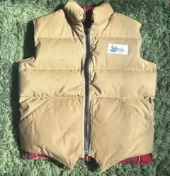 【良品】クレセントダウンワークス リバーシブルベスト/USA製/ships別注品