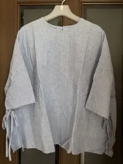 gグラム 五分袖サイドリボンプルオーバーブラウス