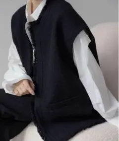 Na.e Novel Tweed Vest ツイード ジレ ベスト オケージョン