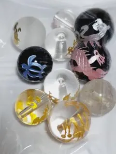 9518 天然石 刻印アソート 四神 他
