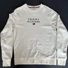 トミーヒルフィガー ホワイト スウェット トレーナー 【美品】