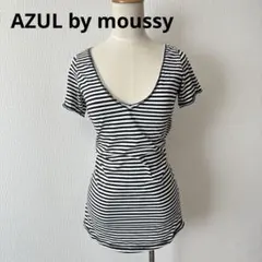 平成ギャル　y2k AZUL by moussy ピタT ミニワンピ　深Vのサムネイル