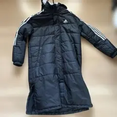 adidas フード付きベンチコート J160 ブラック