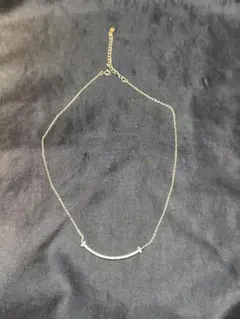 スマイル風　ゴールドネックレス