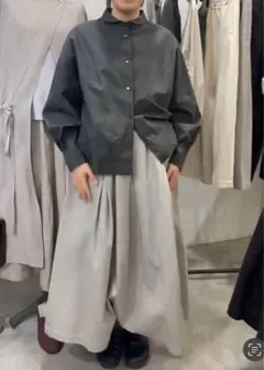 rainbowfamサルエルパンツcome pants カーキ リネン - メルカリ