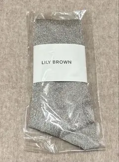 LILY BROWNラメリブハイソックスのサムネイル